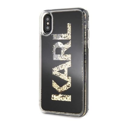 2. Karl Lagerfeld Karl Logo Glitter iPhone X/Xs Case - Black