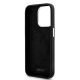 7. DKNY Liquid Silicone Small Metal Logo MagSafe Case for iPhone 15 Pro - Black