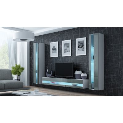 2. TV cabinet VIGO NEW '180' 30/180/40 white/gray
