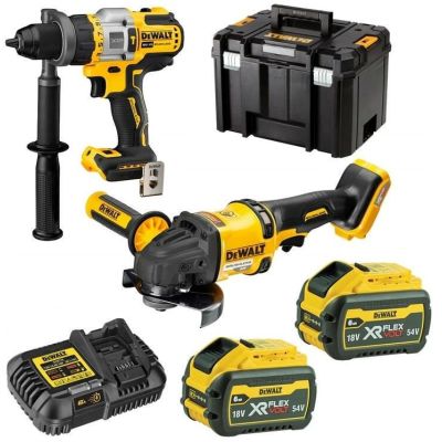 DEWALT COMBO KIT 18V DCK2016T2T (DCD999 + DCG418) 2x6.0Ah