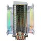 5. CPU cooler Rampage OCTAGONC60-WHITE LGA1700/AM5 1800RPM 2x 120mm ARGB PWM