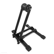 Wozinsky WSR-03 Folding Bike Stand for 20-27.5 Inch Bikes with Wheel Support - Black