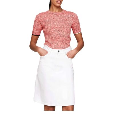 2. TOMMY HILFIGER WOMEN'S SHORT-SLEEVE SWEATER