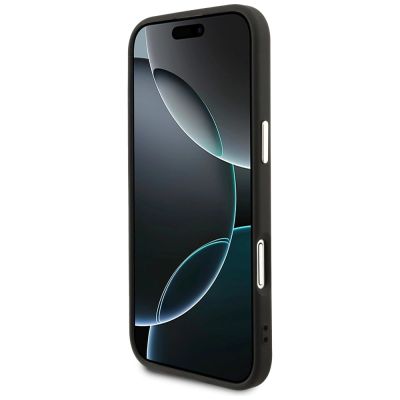 5. Guess 4G Triangle Logo MagSafe case for iPhone Air - black and gold