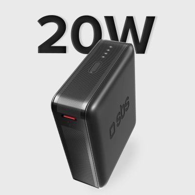 12. Powerbank SBS TEBB10000HDPD20K 10000 mAh with Power Delivery - black