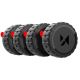 Wozinsky WAT-48-0Y2S Case for Apple AirTag, Screw-on, Waterproof, Self-Adhesive, 4 pcs. - Black