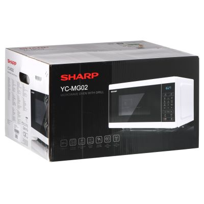 9. SHARP YC-MG02EW microwave oven