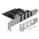 4. DELOCK PCI-E CARD -> USB 3.0 4-PORT 90304