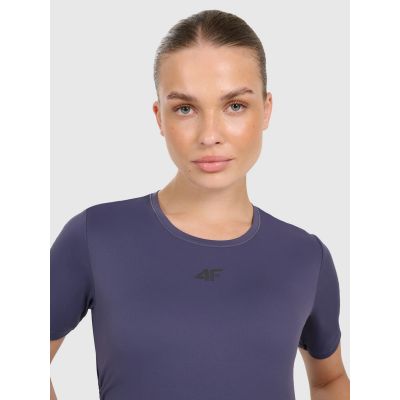 5. Women's quick-drying yoga and pilates top 4F 4FWAW25TFTSF1524-31S