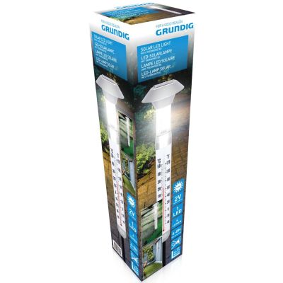 3. SOLAR THERMOMETER WITH LED LIGHTING, HEIGHT 97 CM GRUNDIG