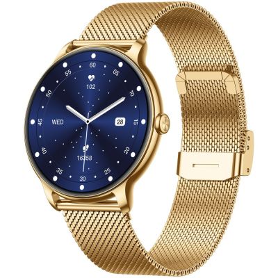 4. Smartwatch Gravity Gold Strap + Bracelet GT31-1