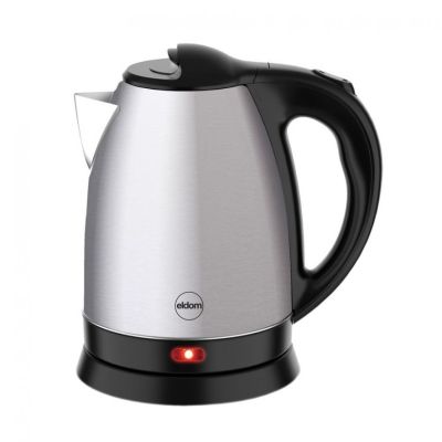 ELDOM CORDLESS KETTLE CS30 ACERO 20 L STEEL 1850-2200W TILTING LID, HOT PLATE, SWIVEL BASE