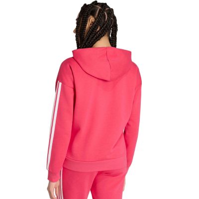 3. Women's adidas Essentials 3-Stripes Full-Zip Fleece Hoodie Pink KF6272