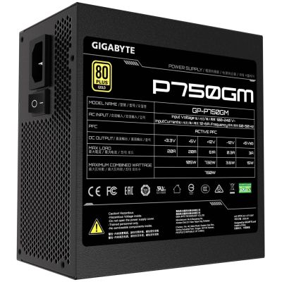 2. Gigabyte P750GM 750W 80+ Gold Power Supply