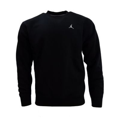 Men's Air Jordan Brooklyn Fleece Crew-Neck Sweatshirt Black - FV7293-010