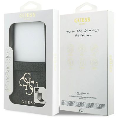 8. Guess Big 4G Logo Classic Logo Case for Samsung Galaxy Z Flip 7 - Black