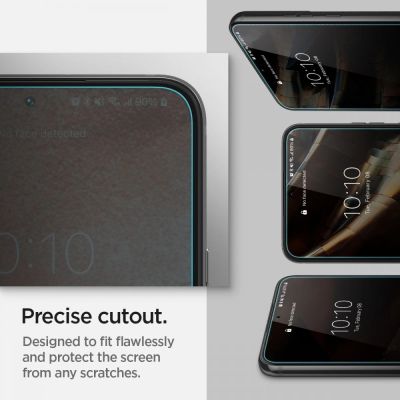 11. Spigen Glas.tR EZ Fit Tempered Glass for Samsung Galaxy S22 - 2 pcs.