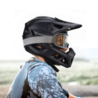 15. Wozinsky Full Face Bike Helmet with Detachable Visor 60-62 cm - Black