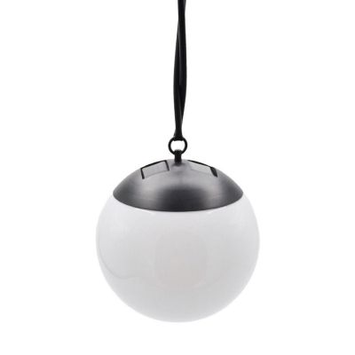 23. SOLAR LAMP PLASTIC BALL HANGING WITH CLIP 10X30CM