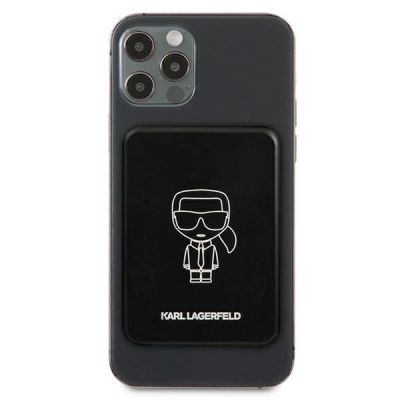 2. Karl Lagerfeld 3000mAh Inductive Powerbank with MagSafe - Black