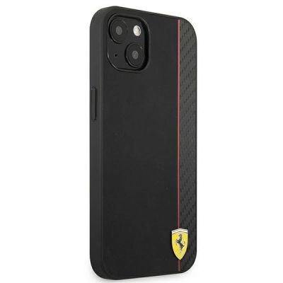 4. Ferrari FESAXHCP13SBK iPhone 13 mini 5.4" black/black hardcase On Track Carbon Stripe