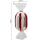 9. MICA SILVER GLASS MOLDED CANDY ORNAMENT 13 CM