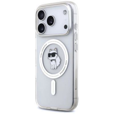 2. Karl Lagerfeld IML Choupette MagSafe Case for iPhone 17 Pro Max - Transparent