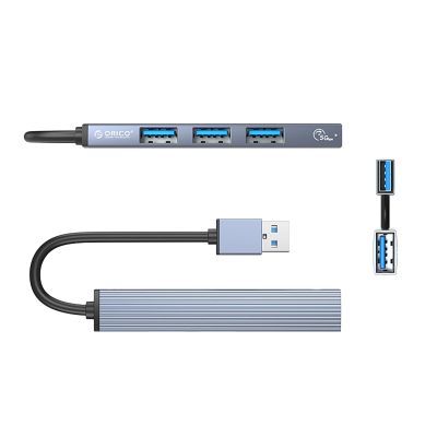 2. Orico AH-A13 USB-A Hub Docking Station 1x USB-A 3.0 + 3x USB-A 2.0 - Gray