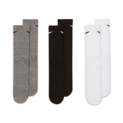 2. Nike Everyday Lightweight Crew 3Pak socks SX7676-964