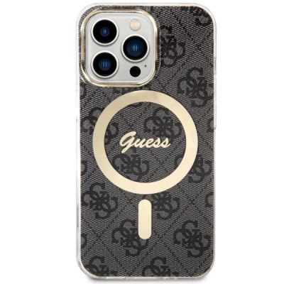 2. Guess GUHMP13LH4STK iPhone 13 Pro / 13 6.1" black/black hardcase 4G MagSafe