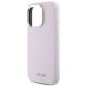 6. DKNY Liquid Silicone Small Metal Logo MagSafe iPhone 16 Pro Max Case - Pink