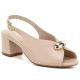 Beige Sergio Leone SK469 women's high-heeled sandals