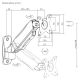5. MACLEAN MONITOR WALL MOUNT 17-32'', 9KG MAX, MECHANICAL SPRING MC-979