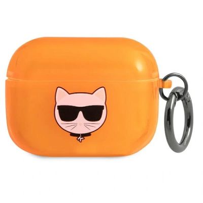 Karl Lagerfeld Choupette Head AirPods Pro Cover - Orange