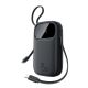 Baseus EnerFill FC31 20000mAh 45W Power Bank with Digital Display with 2 Built-in USB-C Cables - Black