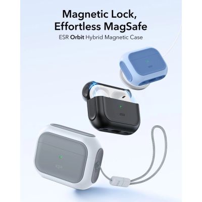 2. ESR Orbit HaloLock MagSafe case for AirPods Pro 3 - white
