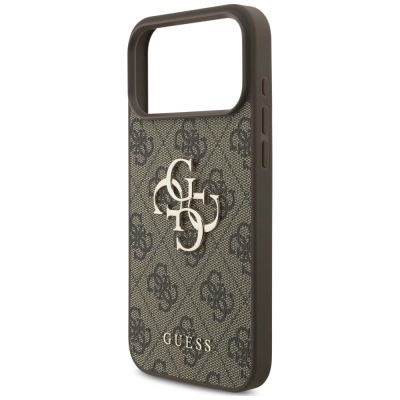 6. Guess 4G Big Logo Case for iPhone 17 Pro / 18 Pro - Brown