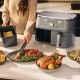 15. Ninja DZ400EU Deep Fryer Double 9.5L Autonomous 2470W Hot Air Fryer Gray