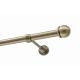 Single Curtain Pole Ø 19 mm Antique Brass 480 cm Knob MAX KOWALSKI