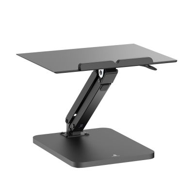 11. MACLEAN DESK STAND FOR MONITOR OR LAPTOP, GAS SPRING, FOR SITTING AND STANDING WORK, BLACK MC-493