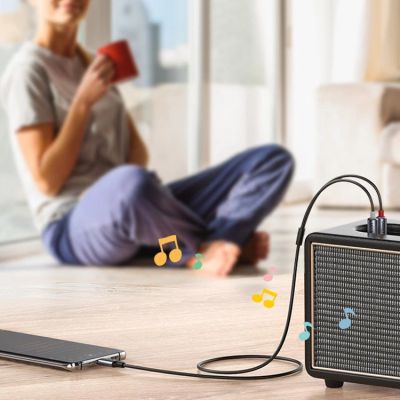 9. Ugreen audio cable USB Type C (male) - 2RCA (male) 1.5m gray (20193 CM451)