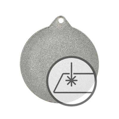 Medal with engraving on laminate