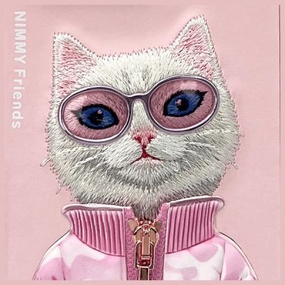 7. Nimmy Cool&Cute 2.0 Cat Case for iPhone 16 Pro - Pink