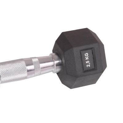 7. HEX RUBBER Dumbbell 2.5 KG ENERO FIT