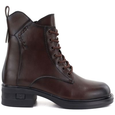 2. Brown Women’s Leather Ankle Boots Vinceza 86444