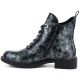 3. Women's patent leather ankle boots, gray, S.Barski HY62-8140