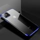 9. Clear Color Case Gel TPU Electroplating frame Cover for Xiaomi Mi 11 blue