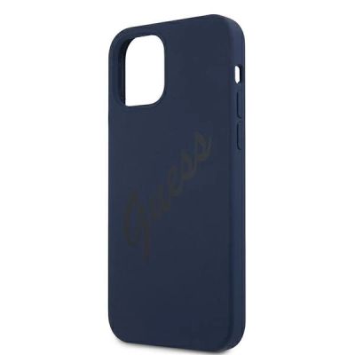 6. Guess GUHCP12LLSVSBL iPhone 12 Pro Max 6.7" blue/blue hardcase Script Vintage