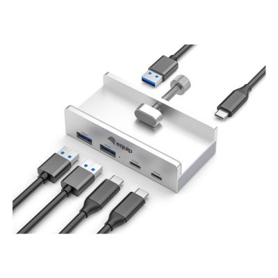 2. Equip 128967 hubs and hubs USB 3.2 Gen 1 (3.1 Gen 1) Type-A 5000 Mbit/s Aluminum