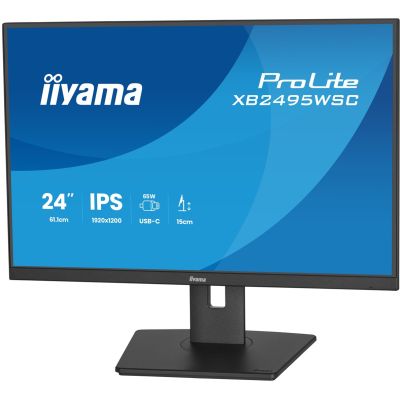 11. iiyama ProLite XB2495WSC-B1 computer monitor 61.2 cm (24.1") 1920 x 1200 px WUXGA LED Black